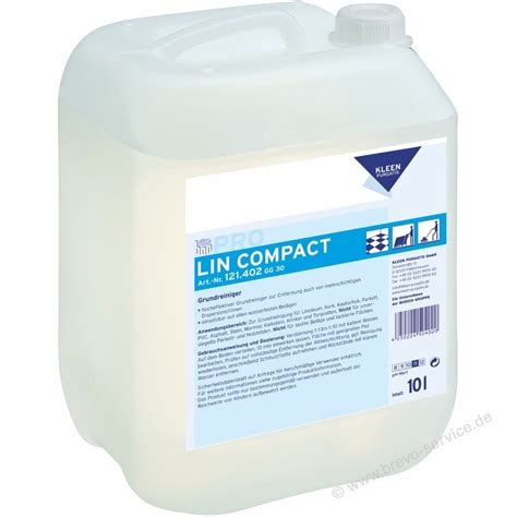 Kleen Purgatis Lin Compact Alkalischer Grundreiniger 10 Liter Brevo Servic