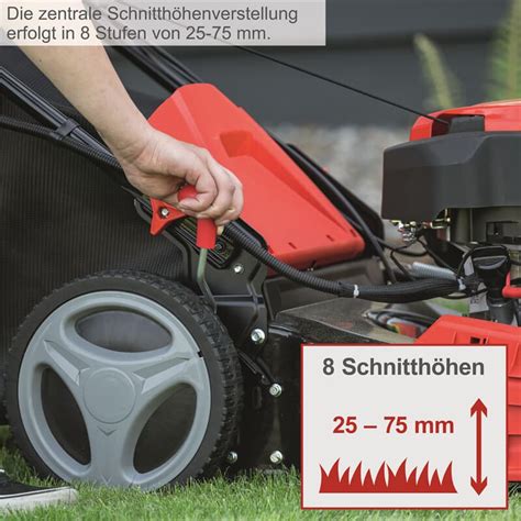 Scheppach Benzin Rasenmäher MS150 46E 3 5PS mit Antrieb 46cm Öl 2