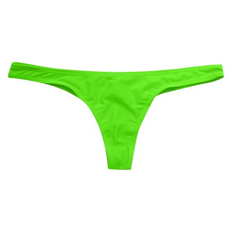 Exy Tiny Brazilian Bikini Bottom Female Swimwear Women G String Briefs Micro Mini Thong Panties