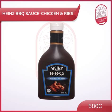 Heinz Bbq Sauce 580g Flavor Hickory Smoke Honey And Garlic Chicken And Ribs Sos Bbq Heinz