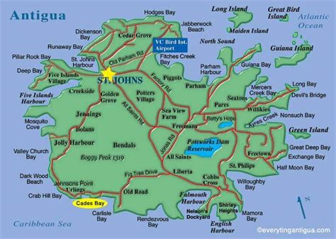 Antigua and Barbuda Map