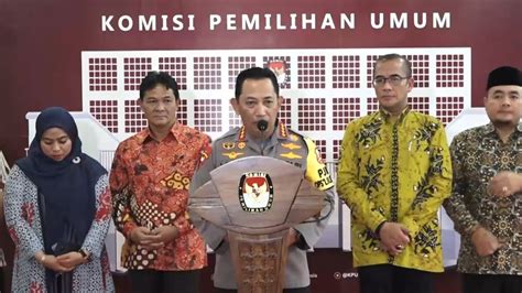 Polri Dan KPU Tandatangani MoU Sinergisitas Tugas Dan Fungsi