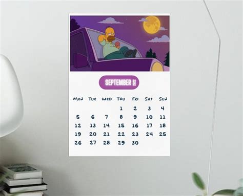 Digital Simpsons 2022-2023 Wall Poster Calendar - Etsy