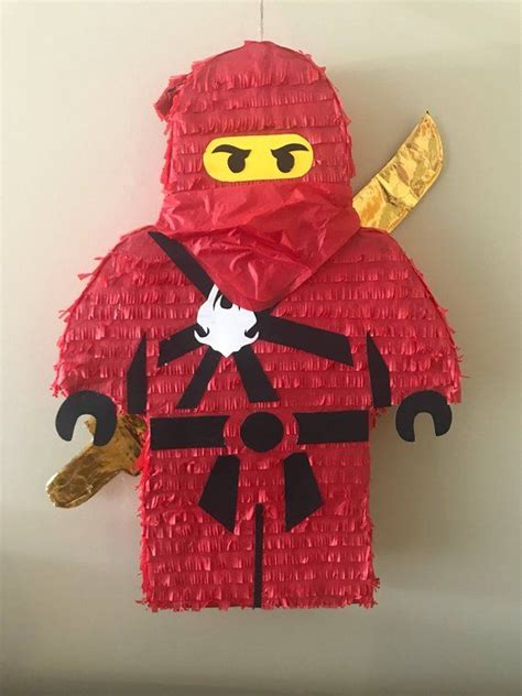 Ninja Pinata Etsy Lego Ninjago Birthday Ninja Birthday Ninja