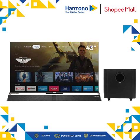 Jual Polytron Inch K Uhd Smart Cinemax Soundbar Google Tv