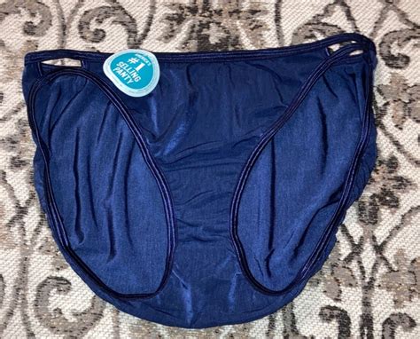 VASSARETTE SILKEN HEATHER String Bikini Sissy Panties Second Skin Satin