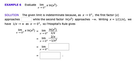 Solved Example 6 Evaluate Lim X In X2 X 0 Solution