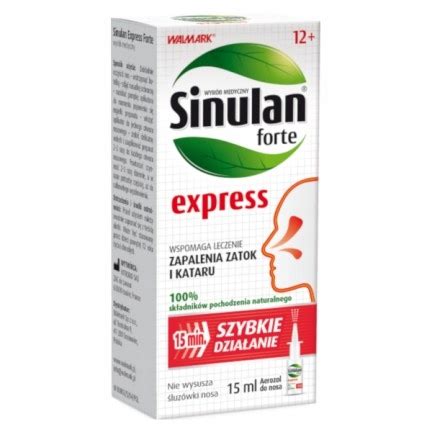 Sinulan Express Forte Aerozol Do Nosa 15 Ml 14222259968 Allegro Pl