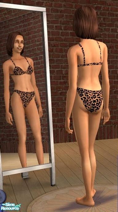 The Sims Resource Leopard Bikini