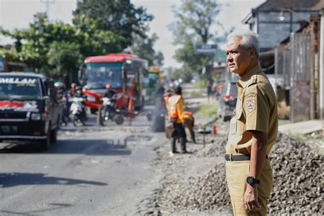 Ganjar Anggarkan Rp 437 M Untuk Kebut Perbaikan Dan Pemeliharaan Jalan