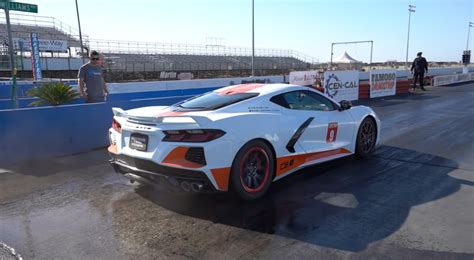 Emelia Hartford's C8 Corvette Breaks Another World Record, Bleeds For