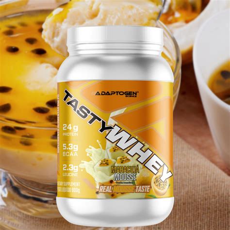 Tasty Whey W Gourmet Mousse De Maracuj G Adaptogen Mundo Sadio