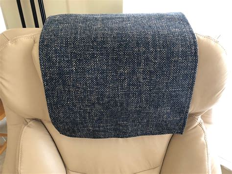 Recliner Head Coverupholstery Fabric Chair Furniture Etsy Furniture Protectors Navy And