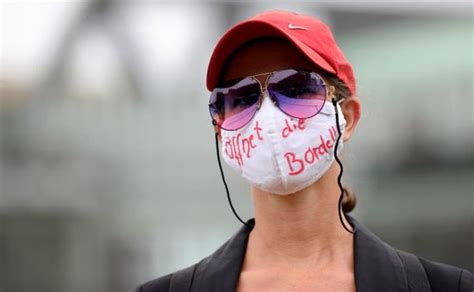 Sex Worker Face Mask Reading Opens Editorial Stock Photo Stock Image Shutterstock
