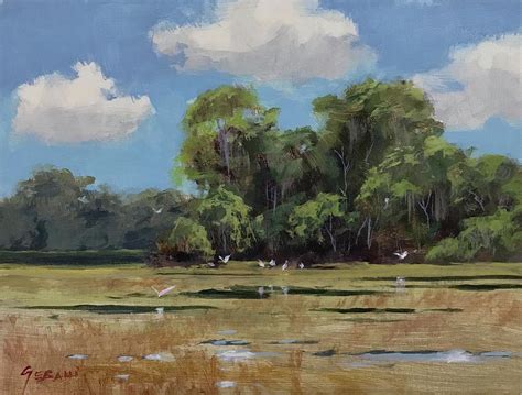 Florida Backcountry Wildlife Painting Painting By Karim Gebahi Pixels