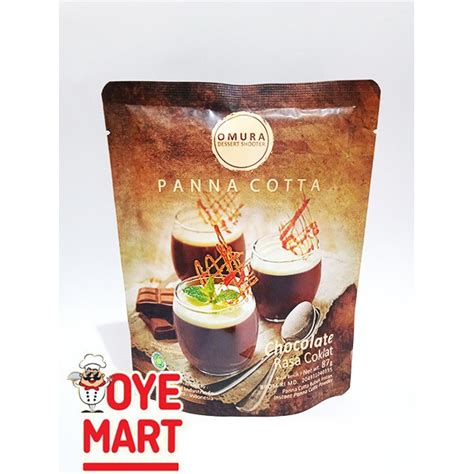 Jual OMURA DESSERT PANNA COTTA RASA COKLAT 87GR Shopee Indonesia