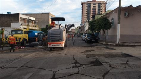 Obras De Recapeamento Foram Iniciadas Em Ruas De Montes Claros Rede