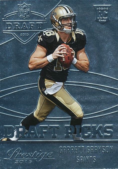 PRESTIGE DRAFT PICKS Garrett Grayson INSERT RC SAINTS CSU RAMS EBay