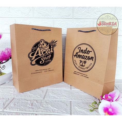 Jual Paper Bag Sablon X X Paperbag Sablon Murah Shopee Indonesia