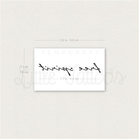 Free Spirit Temporary Tattoo - Set of 3 – Little Tattoos