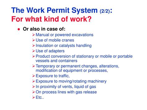 Ppt The Work Permit System Reference Document Aiga 01104 Work