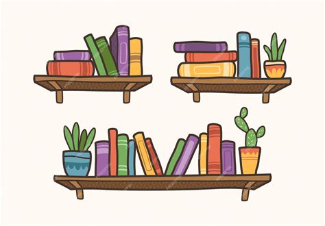 Набор внутренних книжных полок книжная полка в комнатной библиотеке ...