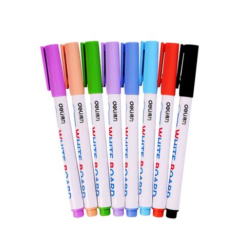 8 Pcs/lot Multi Color White Board Dry Erase Marker Set Office Accessory ...