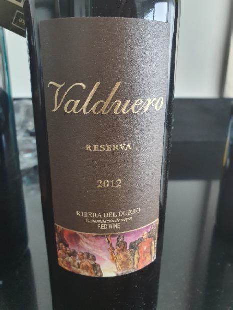 2012 Bodegas Valduero Ribera Del Duero Reserva Spain Castilla Y León