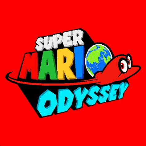 pixilart super mario odyssey logo  mariopixelart