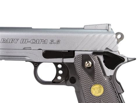 We Baby Hi Capa Gbb Airsoft Pistol Silver Airgun Depot