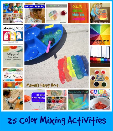 25 Fabulous Color Mixing Activities - Mama's Happy Hive