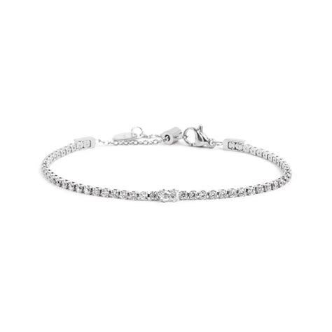 Bracciale Tennis Mm Con Zircone Centrale Marl Gioielli