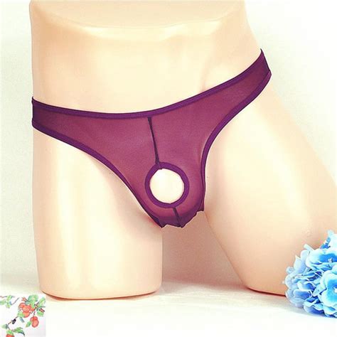 Jual G STRING PRIA MODEL THONG SEXY OPEN CROTCH TRANSPARAN CELANA DALAM