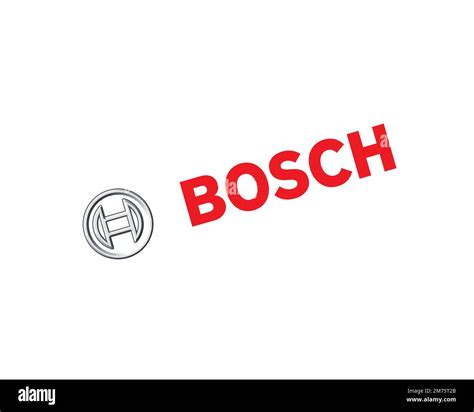 Robert Bosch Gmbh Rotated Logo White Background Stock Photo Alamy