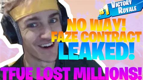 STREAMERS REACT TO FAZE CONTRACT LEAKED INSANE TFUE LOST MILLIONS