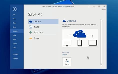 Enregistrer Le Document Word Sur Onedrive Tech Tribune France