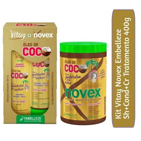 Kit De Tratamento Novex Vitay Embelleze Shampoo Condicionador Ml