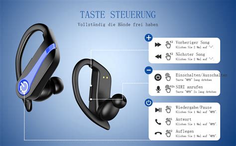 Bluetooth Kopfh Rer Sport In Ear Kopfh Rer Kabellos Bluetooth Mit