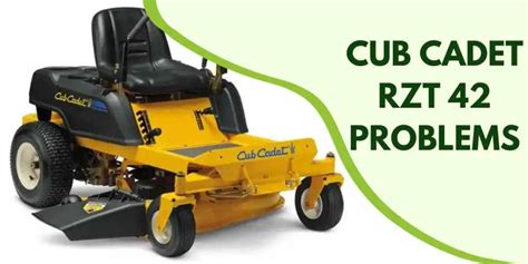 Cub Cadet Rzt Problems Troubleshooting Solutions Lawn Trend