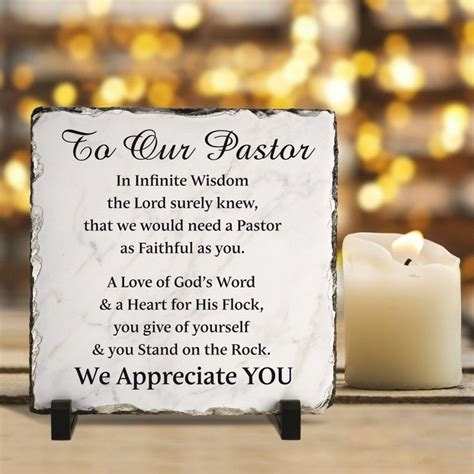 Pastor Appreciation Slate Plaque To Our Pastor Gift Minister Gift