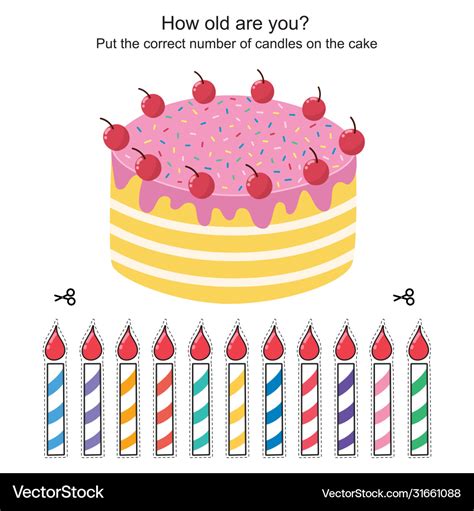 How old are you game for kids with a birthday cake