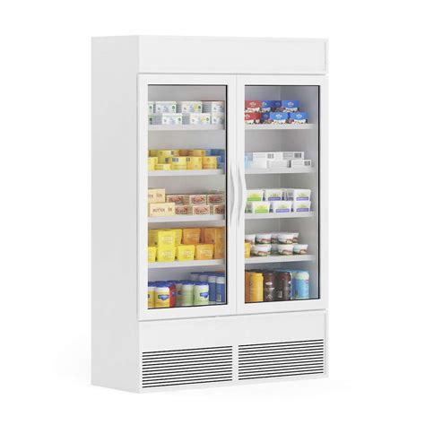 Market Refrigerator 3d Model By Cgaxis