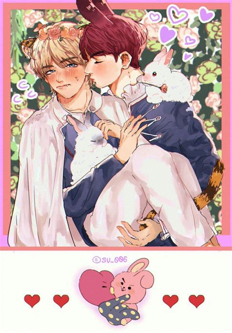 Vkook Kookv Fanarts Vkook Fanart Fan Art Bts Fanart