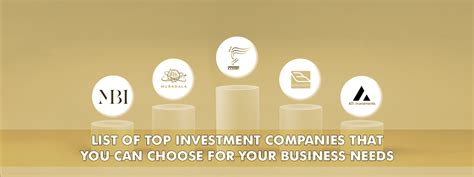 List Of Top Investment Companies That You Can Choose For Your Business