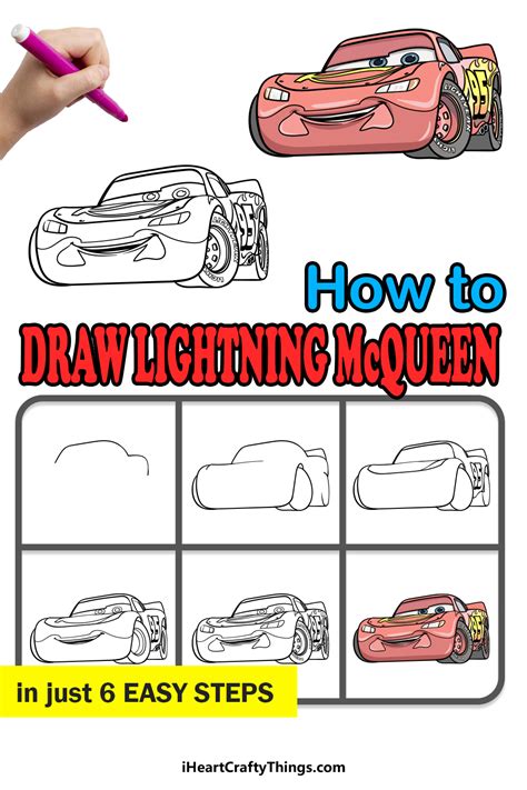 How To Draw Lightning Mcqueen