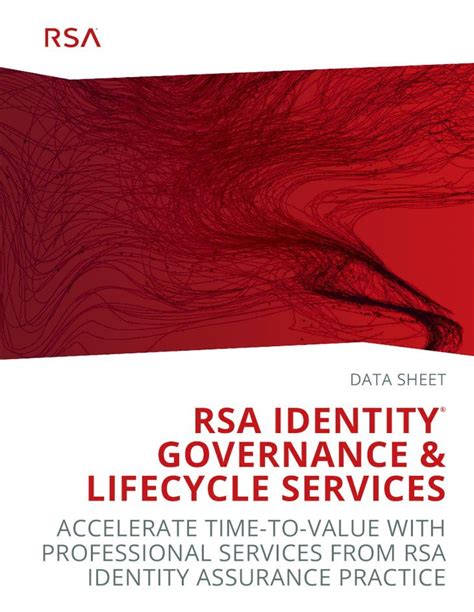 Pdf Data Sheet Rsa Identity Governance Lifecycle Services End