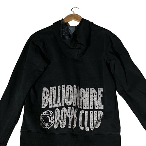 Billionaire Boys Club Men's Black and White Hoodie | Depop