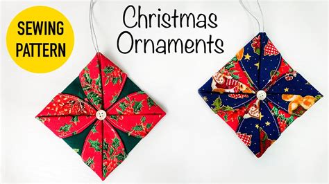 EASY Christmas Ornaments Sewing Pattern DIY Christmas Project For