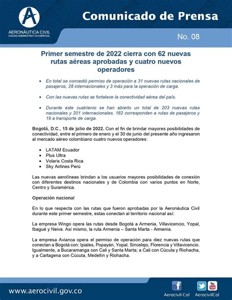 Aninfraestructura On Twitter Rt Aerocivilcol Comunicadodeprensa