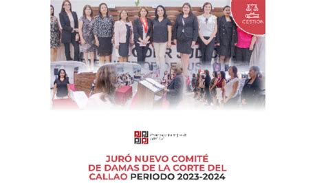 Jurament Nuevo Comit De Damas De La Corte Superior Del Callao